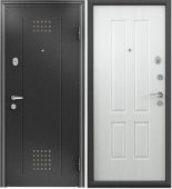 Дверь входная Super Omega 10 Черный шелк RP1 Перламутр белый RS7 1